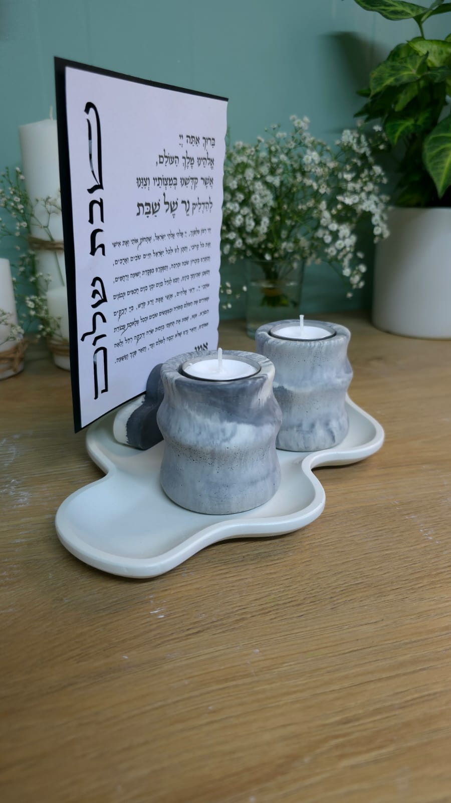 סט הדלקת נרות שבת