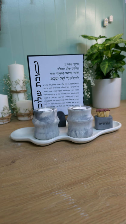 סט הדלקת נרות שבת